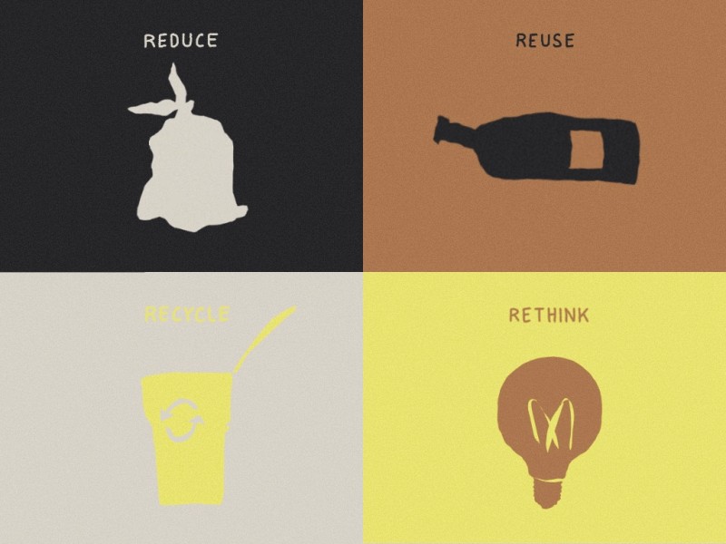 Illustration zum Thema Kreislaufwirtschaft als Sujetbild für ZINE 2: