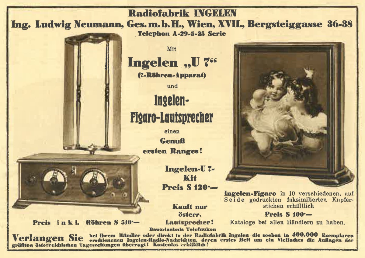 Bewerbung für Detektor Ingelen „U7“, 1928 