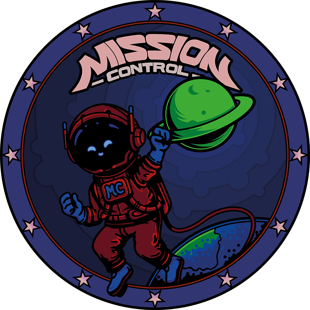 The finished patch of the Mission Control!